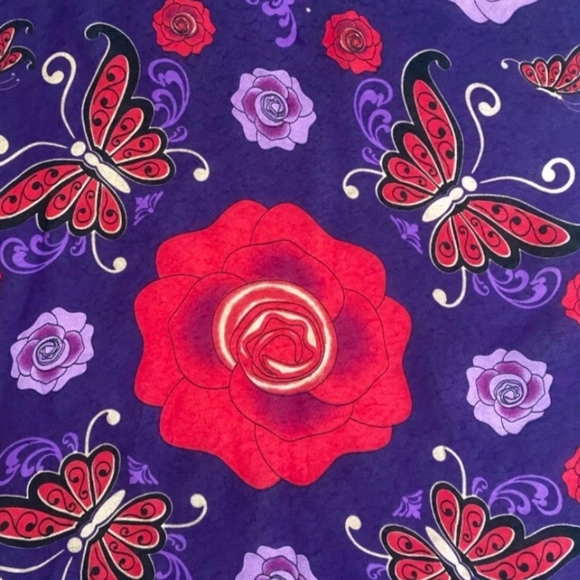 Anna Sui Butterflies and Roses Sheer Scarf - Picture 3 of 6